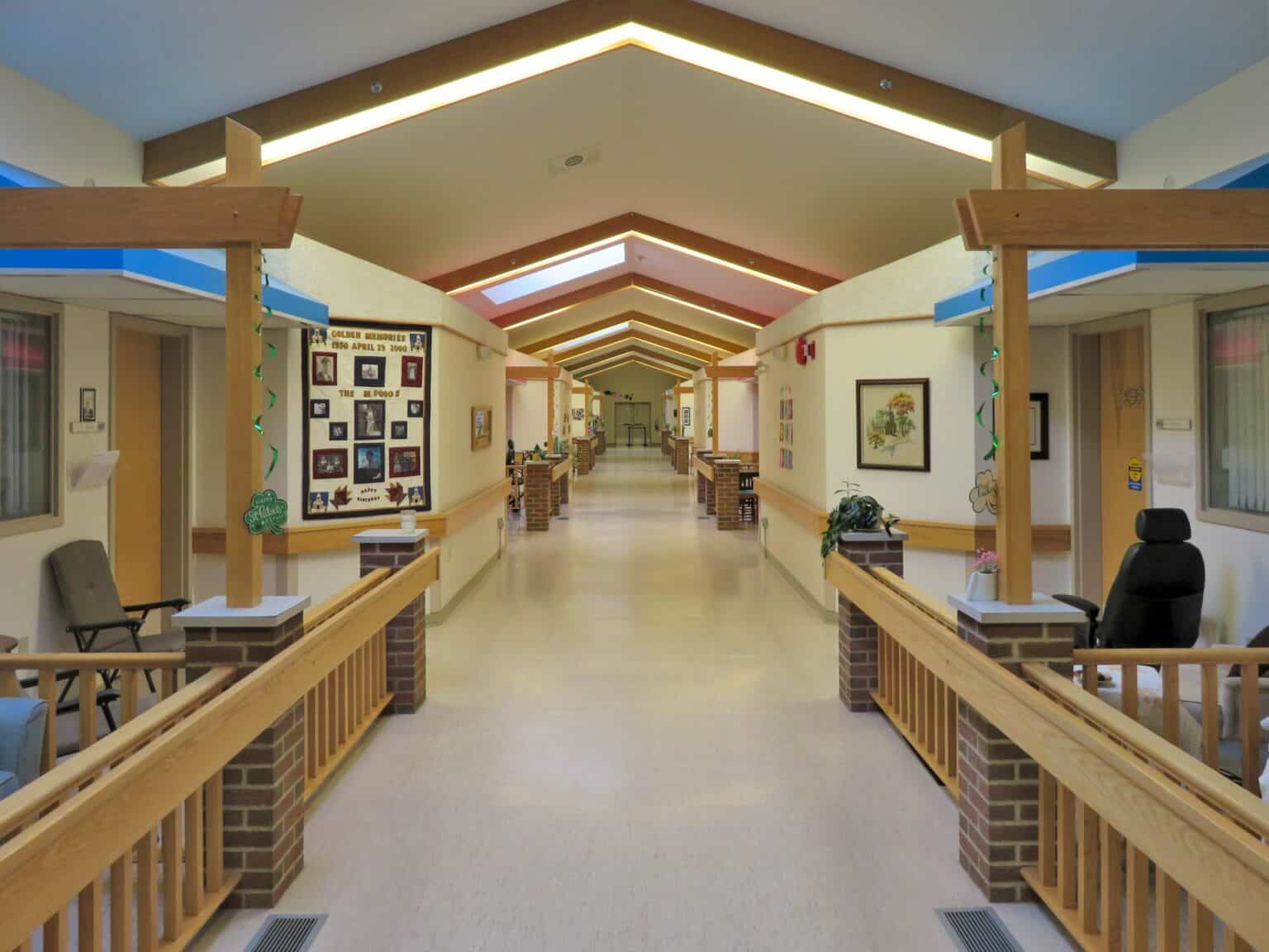 The Personal Care Villa hallway at Bethany.